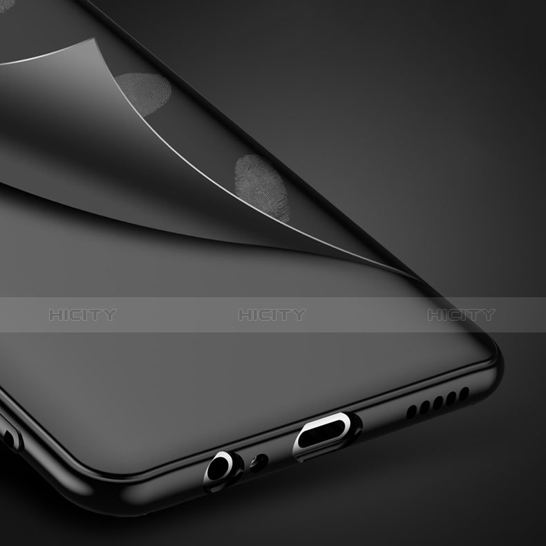 Coque Ultra Fine Silicone Souple Housse Etui avec Support Bague Anneau Aimante Magnetique pour OnePlus 6T Plus