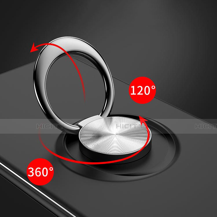 Coque Ultra Fine Silicone Souple Housse Etui avec Support Bague Anneau Aimante Magnetique pour Samsung Galaxy A70 Plus