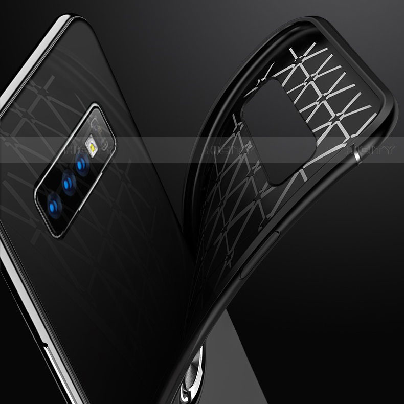 Coque Ultra Fine Silicone Souple Housse Etui avec Support Bague Anneau Aimante Magnetique pour Samsung Galaxy S10 5G Plus