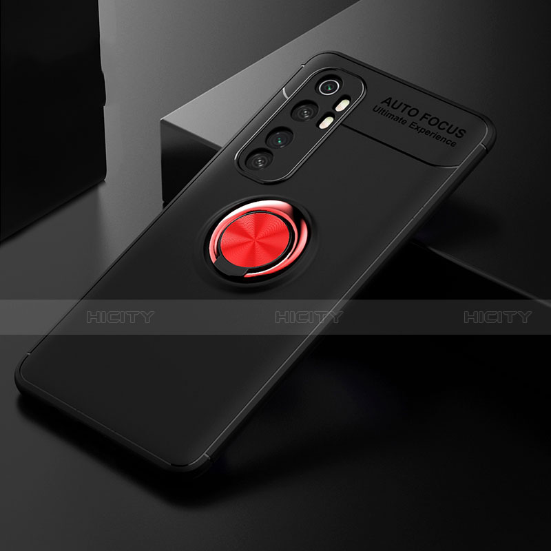 Coque Ultra Fine Silicone Souple Housse Etui avec Support Bague Anneau Aimante Magnetique pour Xiaomi Mi Note 10 Lite Plus