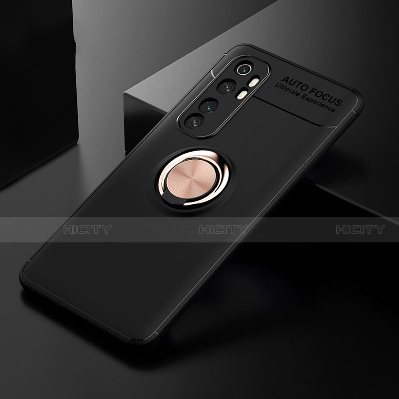 Coque Ultra Fine Silicone Souple Housse Etui avec Support Bague Anneau Aimante Magnetique pour Xiaomi Mi Note 10 Lite Plus