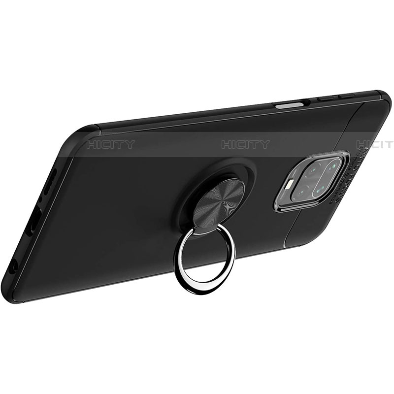 Coque Ultra Fine Silicone Souple Housse Etui avec Support Bague Anneau Aimante Magnetique pour Xiaomi Redmi Note 9S Plus