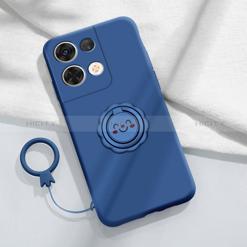 Coque Ultra Fine Silicone Souple Housse Etui avec Support Bague Anneau Aimante Magnetique S01 pour Xiaomi Redmi Note 13 5G Plus