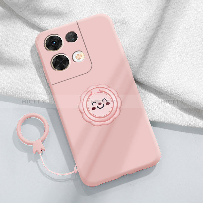 Coque Ultra Fine Silicone Souple Housse Etui avec Support Bague Anneau Aimante Magnetique S01 pour Xiaomi Redmi Note 13 5G Plus