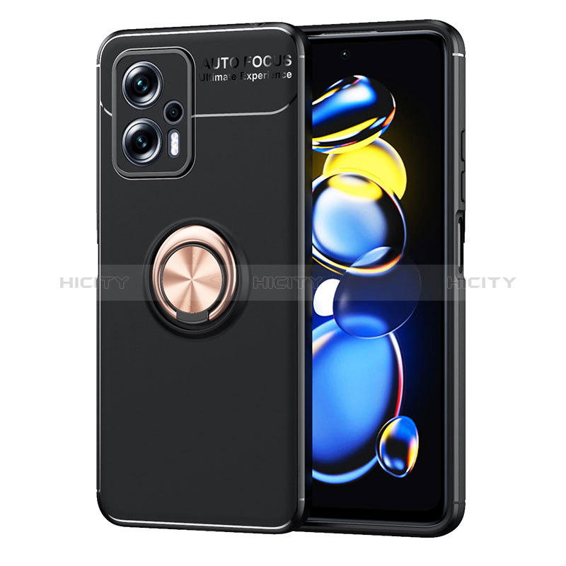 Coque Ultra Fine Silicone Souple Housse Etui avec Support Bague Anneau Aimante Magnetique SD1 pour Xiaomi Poco X4 GT 5G Plus