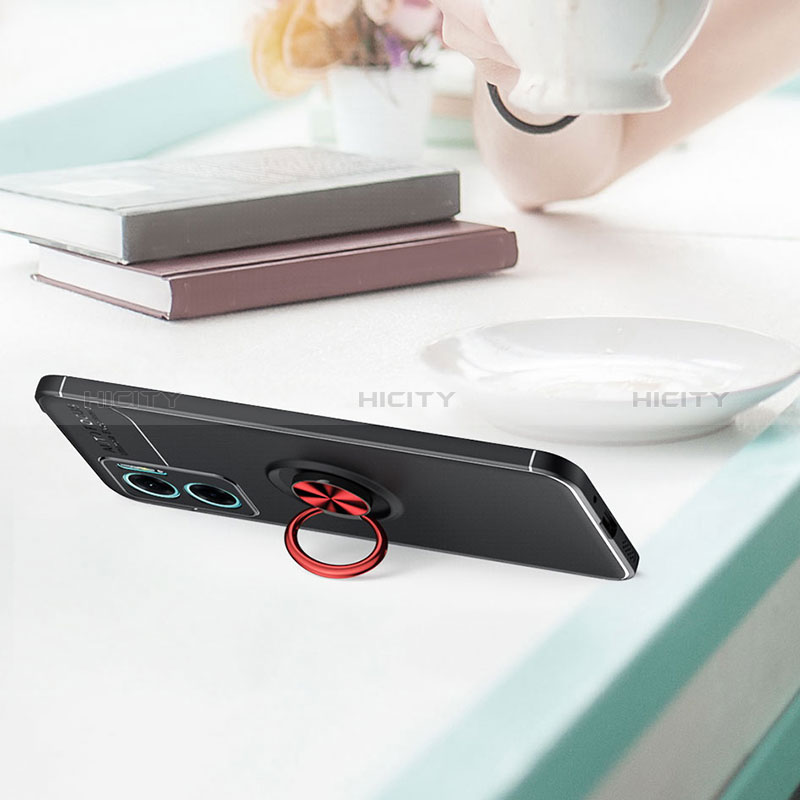 Coque Ultra Fine Silicone Souple Housse Etui avec Support Bague Anneau Aimante Magnetique SD2 pour Xiaomi Redmi 10 Prime Plus 5G Plus
