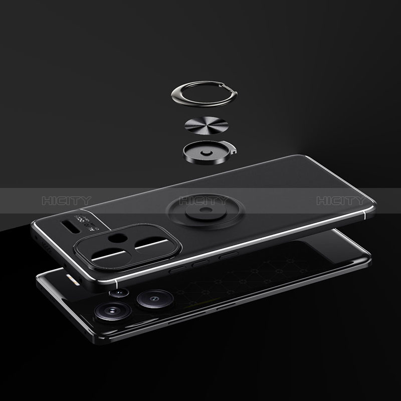 Coque Ultra Fine Silicone Souple Housse Etui avec Support Bague Anneau Aimante Magnetique SD2 pour Xiaomi Redmi Note 13 Pro+ Plus 5G Plus