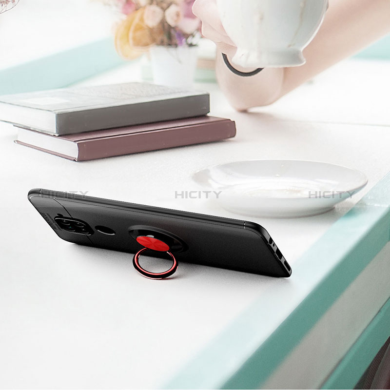 Coque Ultra Fine Silicone Souple Housse Etui avec Support Bague Anneau Aimante Magnetique SD2 pour Xiaomi Redmi Note 9 Plus