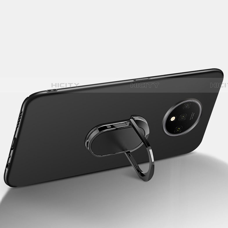 Coque Ultra Fine Silicone Souple Housse Etui avec Support Bague Anneau Aimante Magnetique T01 pour OnePlus 7T Plus