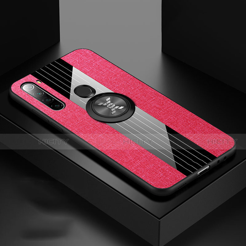 Coque Ultra Fine Silicone Souple Housse Etui avec Support Bague Anneau Aimante Magnetique T01 pour Xiaomi Redmi Note 8 Rouge Plus