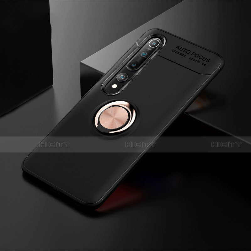 Coque Ultra Fine Silicone Souple Housse Etui avec Support Bague Anneau Aimante Magnetique T02 pour Xiaomi Mi 10 Plus