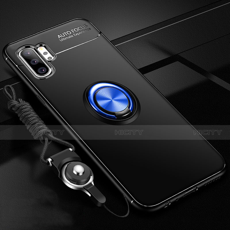 Coque Ultra Fine Silicone Souple Housse Etui avec Support Bague Anneau Aimante Magnetique T03 pour Samsung Galaxy Note 10 Plus 5G Plus