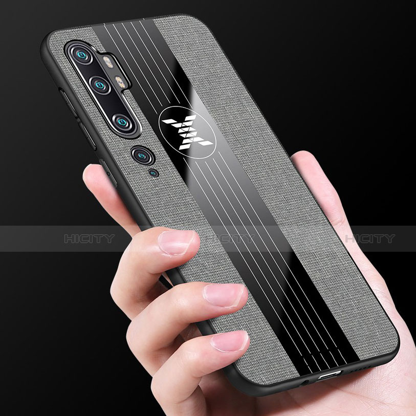 Coque Ultra Fine Silicone Souple Housse Etui avec Support Bague Anneau Aimante Magnetique T04 pour Xiaomi Mi Note 10 Plus