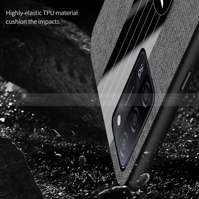 Coque Ultra Fine Silicone Souple Housse Etui avec Support Bague Anneau Aimante Magnetique X03L pour Oppo A56 5G Plus