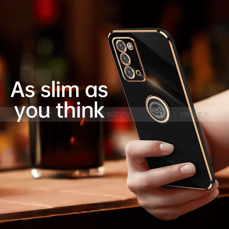 Coque Ultra Fine Silicone Souple Housse Etui avec Support Bague Anneau Aimante Magnetique XL1 pour Samsung Galaxy Note 20 5G Plus