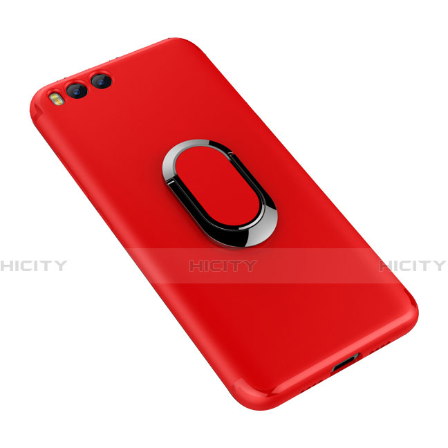 Coque Ultra Fine Silicone Souple Housse Etui avec Support Bague Anneau pour Xiaomi Mi 6 Rouge Plus