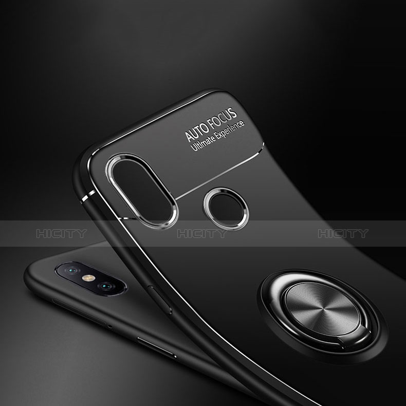 Coque Ultra Fine Silicone Souple Housse Etui avec Support Bague Anneau pour Xiaomi Mi 6X Plus
