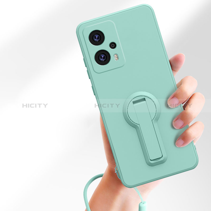 Coque Ultra Fine Silicone Souple Housse Etui avec Support S01 pour Xiaomi Redmi Note 12T Pro 5G Plus