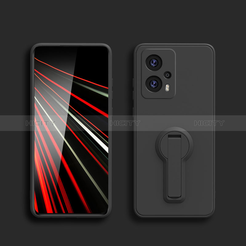 Coque Ultra Fine Silicone Souple Housse Etui avec Support S01 pour Xiaomi Redmi Note 12T Pro 5G Plus