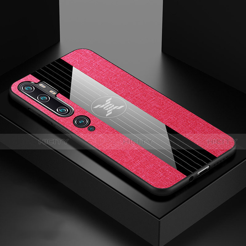 Coque Ultra Fine Silicone Souple Housse Etui C03 pour Xiaomi Mi Note 10 Rose Rouge Plus