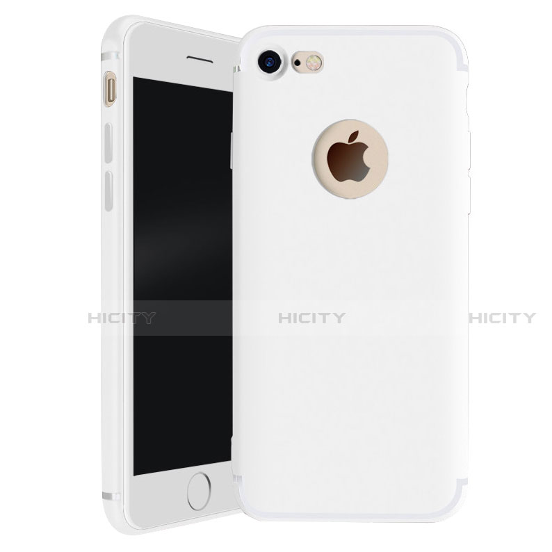 Coque Ultra Fine Silicone Souple Housse Etui H01 pour Apple iPhone SE (2020) Blanc Plus