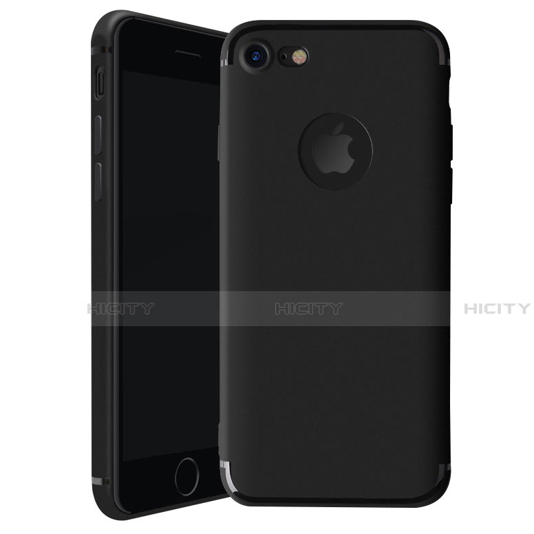 Coque Ultra Fine Silicone Souple Housse Etui H01 pour Apple iPhone SE (2020) Noir Plus
