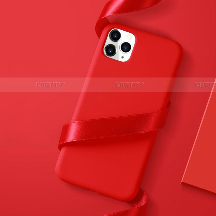 Coque Ultra Fine Silicone Souple Housse Etui S01 pour Apple iPhone 11 Pro Max Rouge Plus