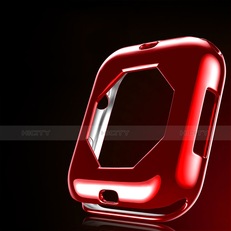Coque Ultra Fine Silicone Souple Housse Etui S01 pour Apple iWatch 4 40mm Rouge Plus
