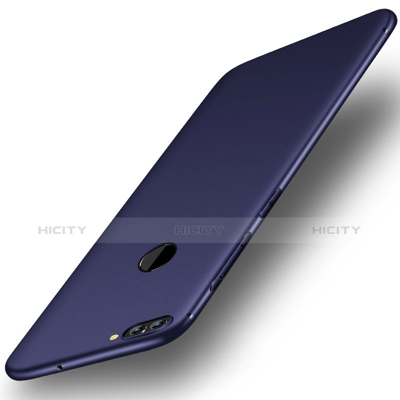 Coque Ultra Fine Silicone Souple Housse Etui S01 pour Huawei Enjoy 7S Bleu Plus