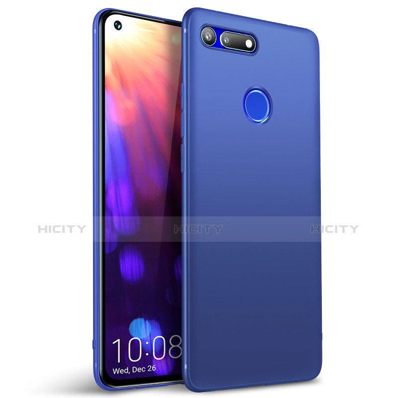 Coque Ultra Fine Silicone Souple Housse Etui S01 pour Huawei Honor V20 Bleu Plus