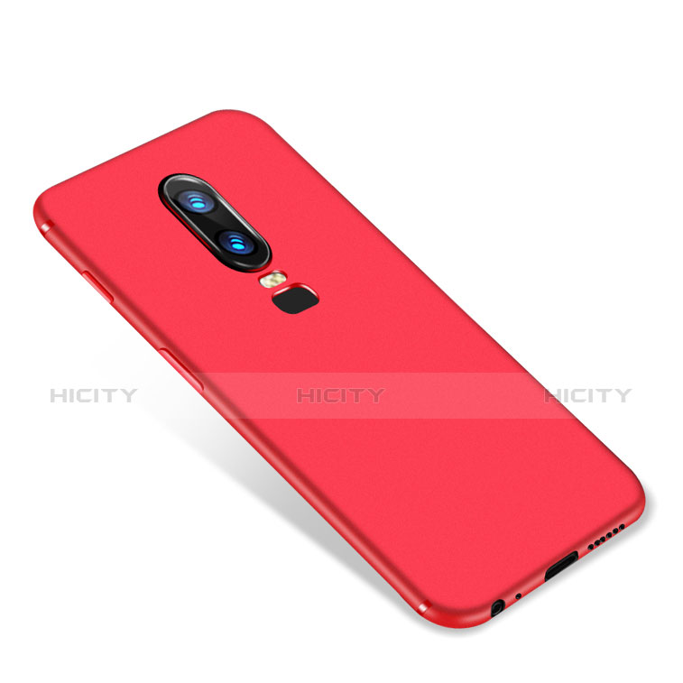 Coque Ultra Fine Silicone Souple Housse Etui S01 pour OnePlus 6 Rouge Plus