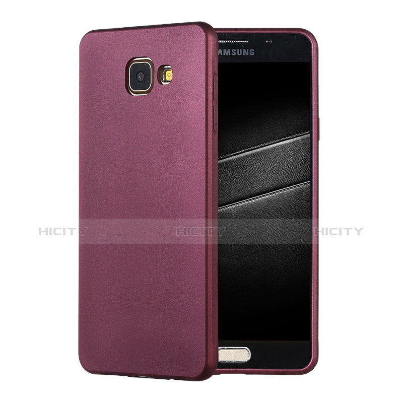 Coque Ultra Fine Silicone Souple Housse Etui S01 pour Samsung Galaxy A7 (2016) A7100 Violet Plus