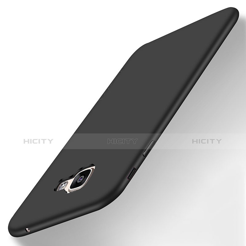 Coque Ultra Fine Silicone Souple Housse Etui S01 pour Samsung Galaxy A8 (2016) A8100 A810F Noir Plus