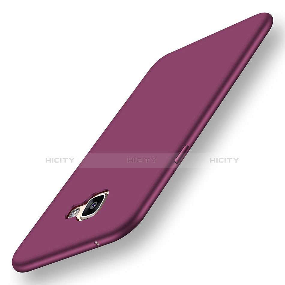 Coque Ultra Fine Silicone Souple Housse Etui S01 pour Samsung Galaxy A9 (2016) A9000 Violet Plus