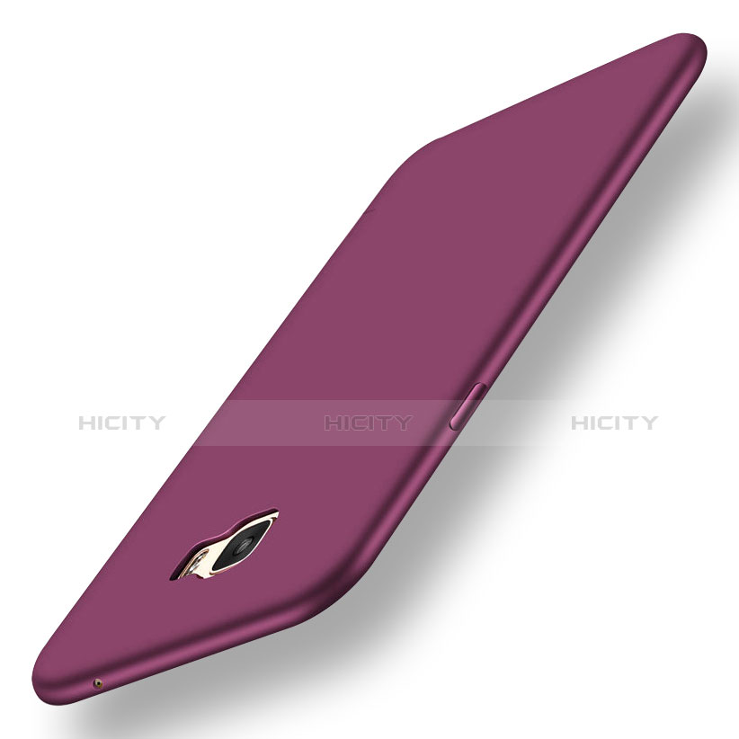 Coque Ultra Fine Silicone Souple Housse Etui S01 pour Samsung Galaxy C5 SM-C5000 Violet Plus