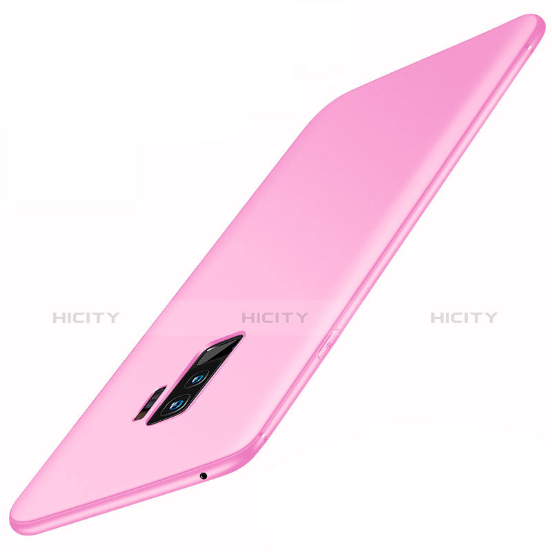 Coque Ultra Fine Silicone Souple Housse Etui S01 pour Samsung Galaxy S9 Plus Rose Plus