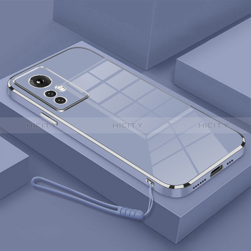 Coque Ultra Fine Silicone Souple Housse Etui S01 pour Xiaomi Mi 12T Pro 5G Gris Lavende Plus