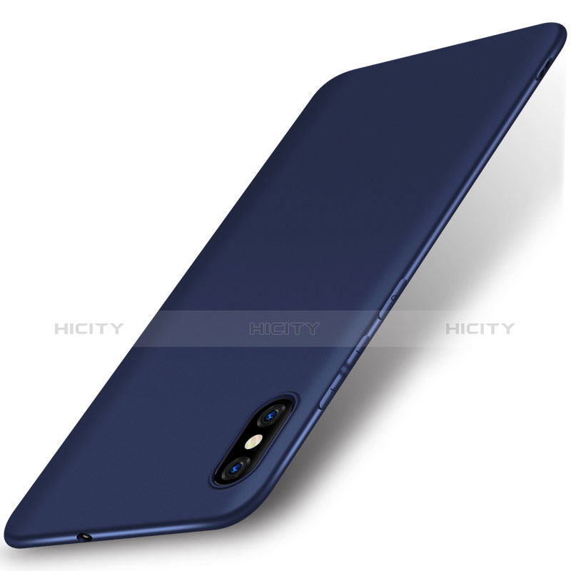 Coque Ultra Fine Silicone Souple Housse Etui S01 pour Xiaomi Mi 8 Explorer Bleu Plus