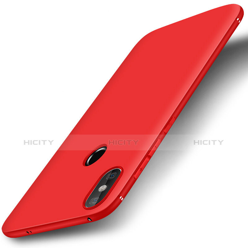 Coque Ultra Fine Silicone Souple Housse Etui S01 pour Xiaomi Mi A2 Lite Rouge Plus