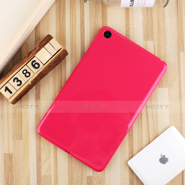 Coque Ultra Fine Silicone Souple Housse Etui S01 pour Xiaomi Mi Pad 4 Plus 10.1 Rose Rouge Plus
