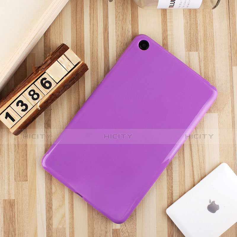 Coque Ultra Fine Silicone Souple Housse Etui S01 pour Xiaomi Mi Pad 4 Plus 10.1 Violet Plus