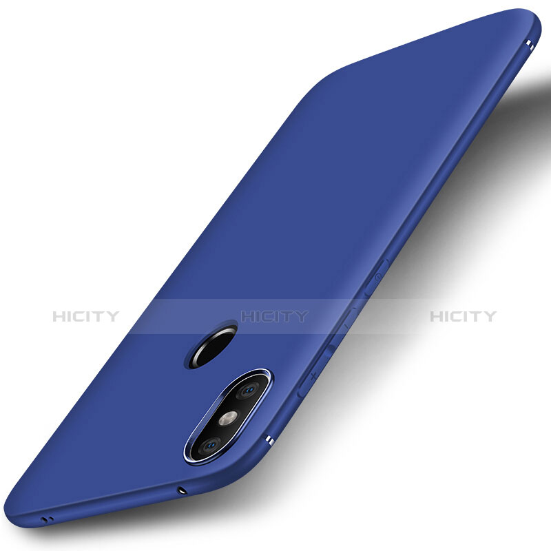 Coque Ultra Fine Silicone Souple Housse Etui S01 pour Xiaomi Redmi 6 Pro Bleu Plus