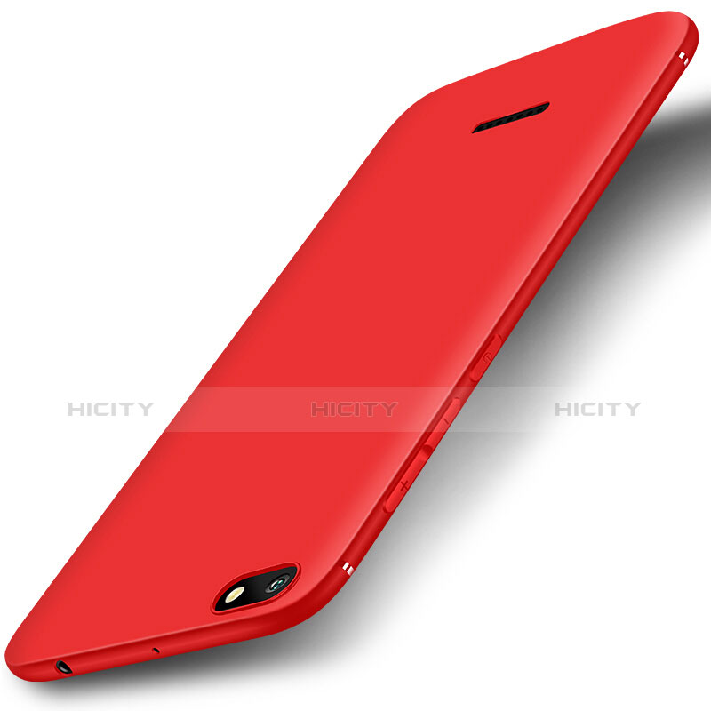 Coque Ultra Fine Silicone Souple Housse Etui S01 pour Xiaomi Redmi 6A Rouge Plus