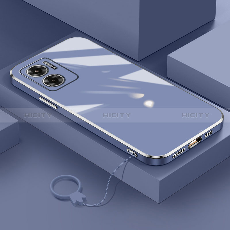 Coque Ultra Fine Silicone Souple Housse Etui S01 pour Xiaomi Redmi Note 11E 5G Gris Lavende Plus