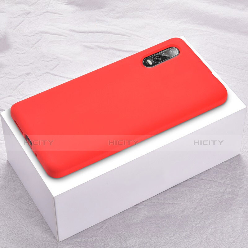 Coque Ultra Fine Silicone Souple Housse Etui S02 pour Huawei P30 Rouge Plus