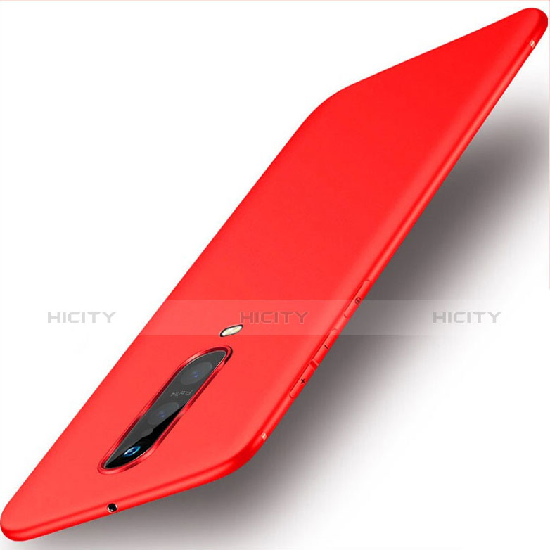 Coque Ultra Fine Silicone Souple Housse Etui S02 pour Oppo RX17 Pro Rouge Plus