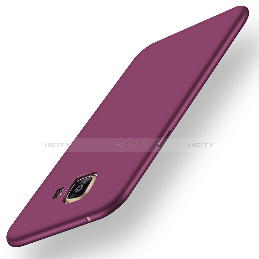 Coque Ultra Fine Silicone Souple Housse Etui S02 pour Samsung Galaxy A7 (2016) A7100 Violet Plus