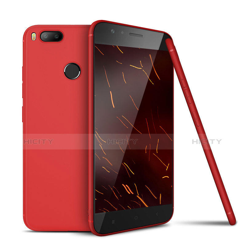 Coque Ultra Fine Silicone Souple Housse Etui S02 pour Xiaomi Mi A1 Rouge Plus