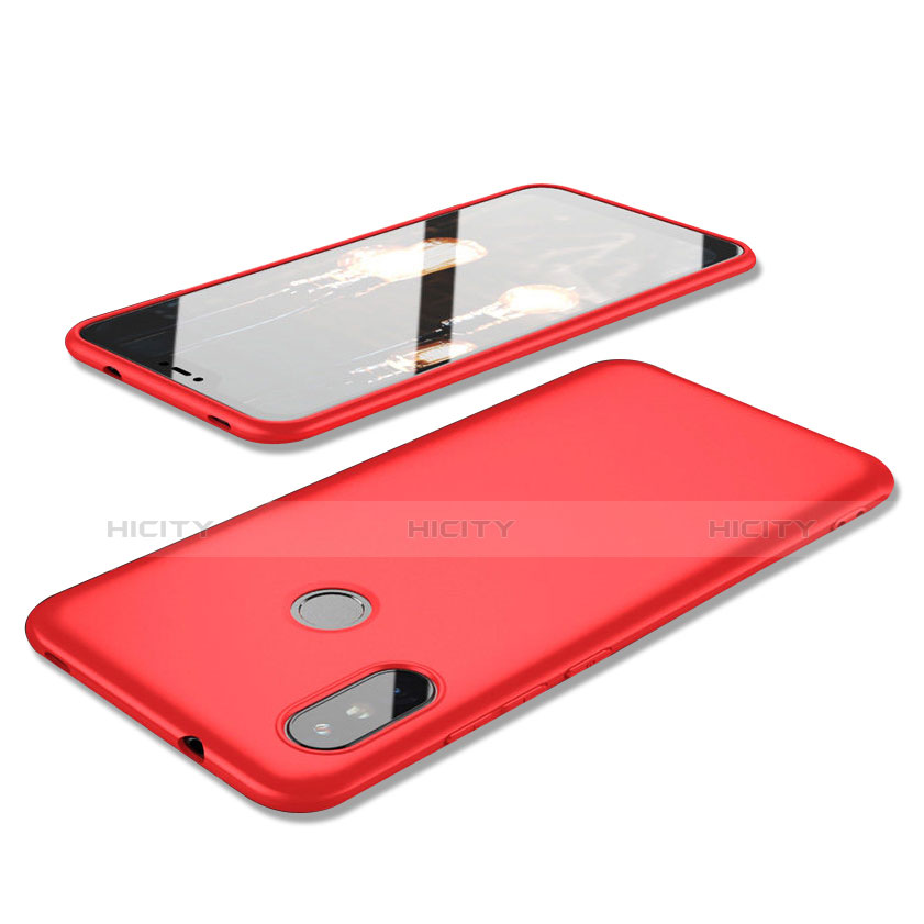 Coque Ultra Fine Silicone Souple Housse Etui S02 pour Xiaomi Mi A2 Lite Rouge Plus