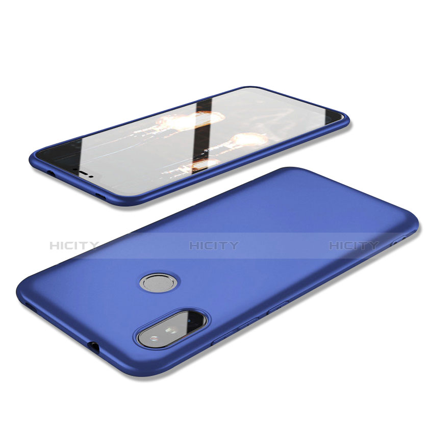 Coque Ultra Fine Silicone Souple Housse Etui S02 pour Xiaomi Redmi 6 Pro Bleu Plus